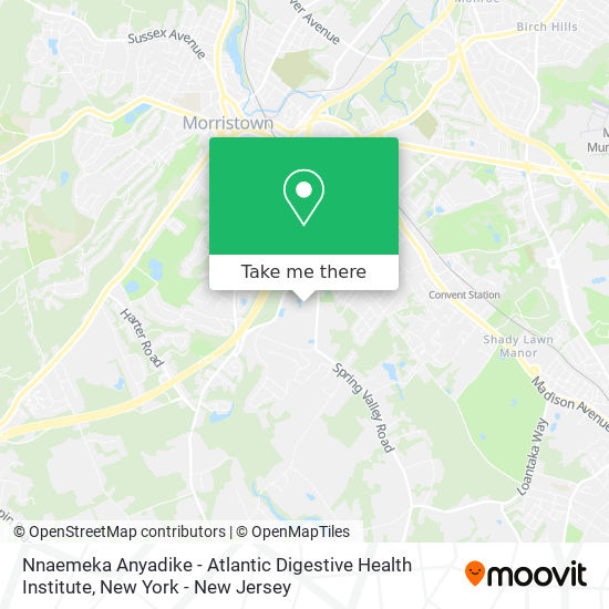 Mapa de Nnaemeka Anyadike - Atlantic Digestive Health Institute