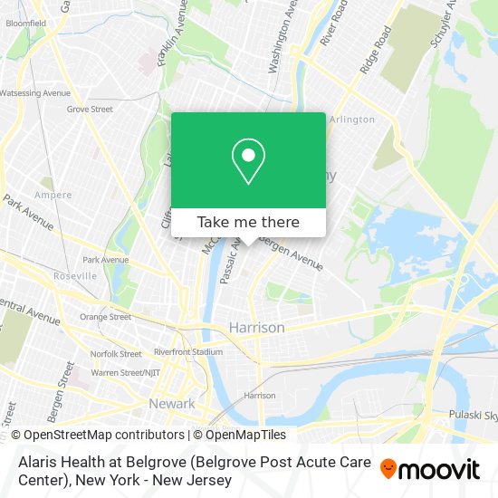 Alaris Health at Belgrove (Belgrove Post Acute Care Center) map