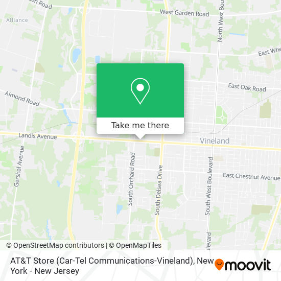 AT&T Store (Car-Tel Communications-Vineland) map