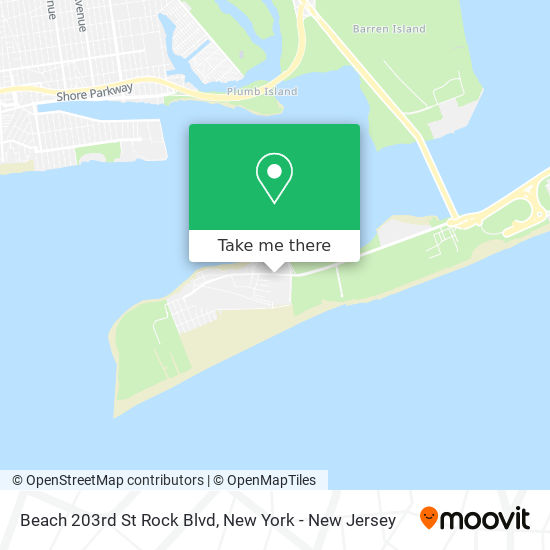 Mapa de Beach 203rd St Rock Blvd