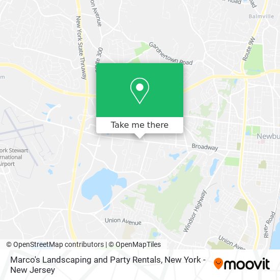 Marco's Landscaping and Party Rentals map