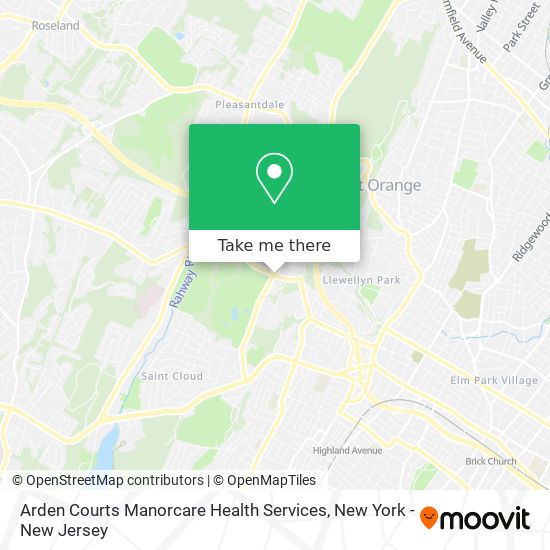 Mapa de Arden Courts Manorcare Health Services