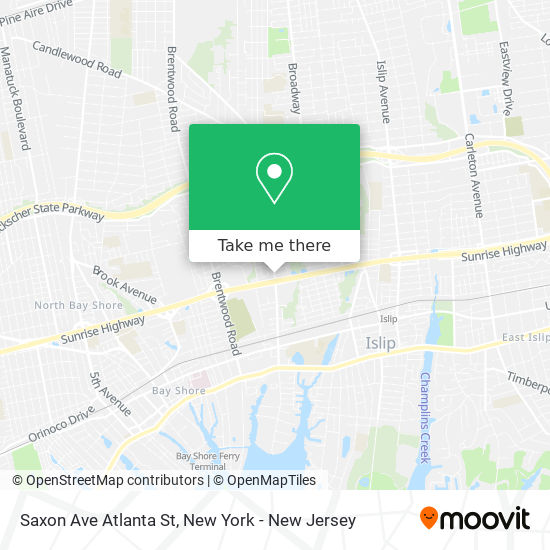 Mapa de Saxon Ave Atlanta St