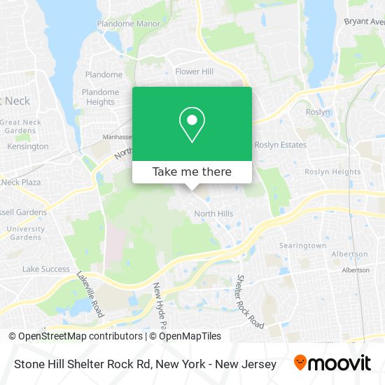 Stone Hill Shelter Rock Rd map