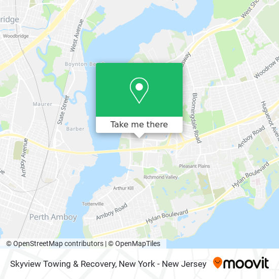 Skyview Towing & Recovery map