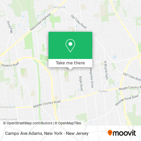 Mapa de Campo Ave Adams