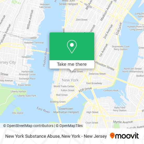 New York Substance Abuse map