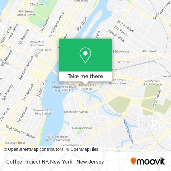 Mapa de Coffee Project NY