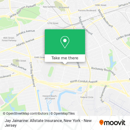 Mapa de Jay Jainarine: Allstate Insurance