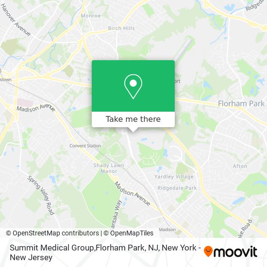 Summit Medical Group,Florham Park, NJ map