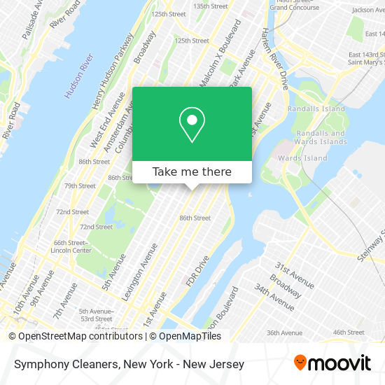 Symphony Cleaners map