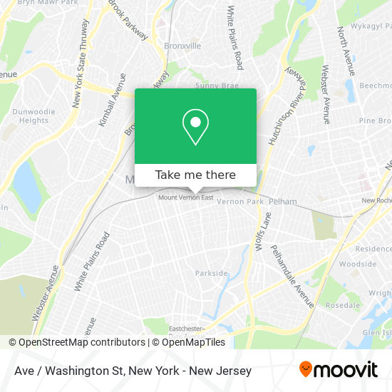 Mapa de Ave / Washington St