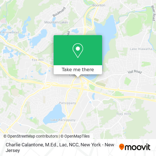 Mapa de Charlie Calantone, M.Ed., Lac, NCC