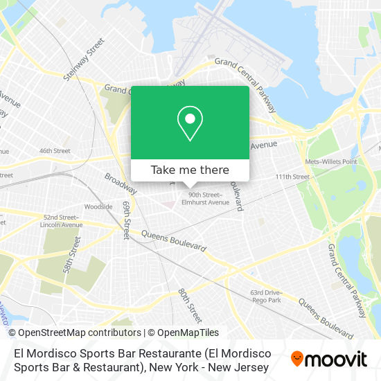 Mapa de El Mordisco Sports Bar Restaurante