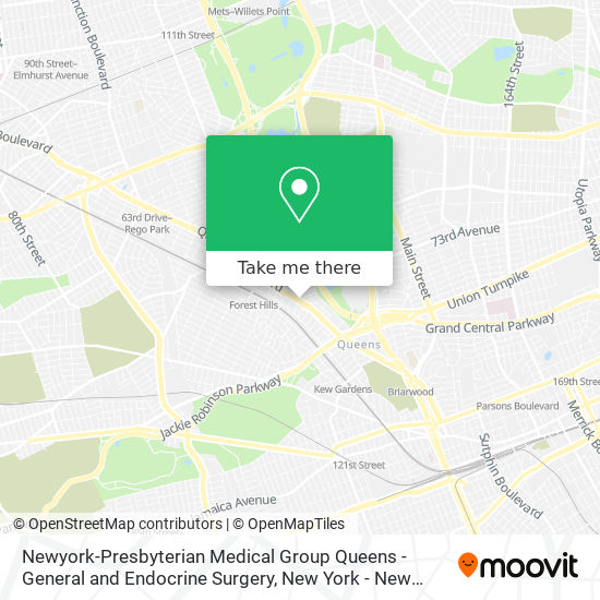 Newyork-Presbyterian Medical Group Queens - General and Endocrine Surgery map