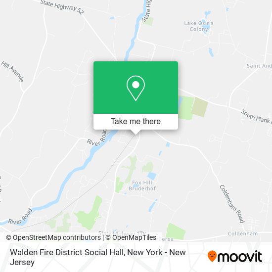 Mapa de Walden Fire District Social Hall