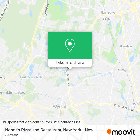 Mapa de Nonna's Pizza and Restaurant