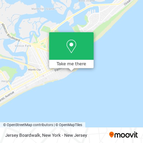 Mapa de Jersey Boardwalk