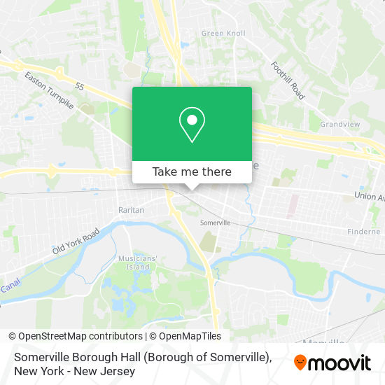 Somerville Borough Hall (Borough of Somerville) map