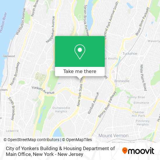Mapa de City of Yonkers Building & Housing Department of Main Office