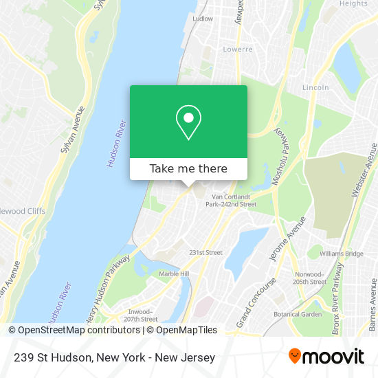 239 St Hudson map