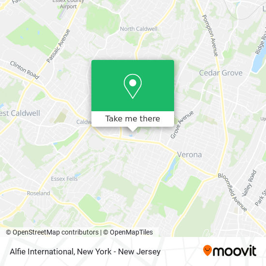 Alfie International map