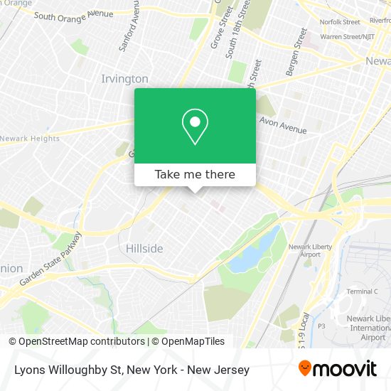 Mapa de Lyons Willoughby St