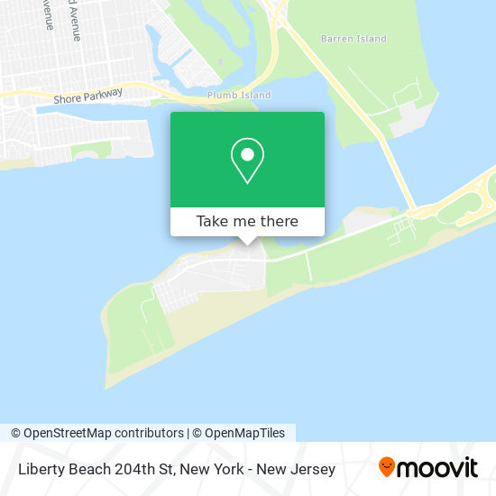 Liberty Beach 204th St map