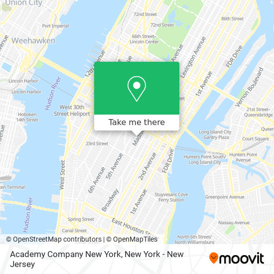 Academy Company New York map