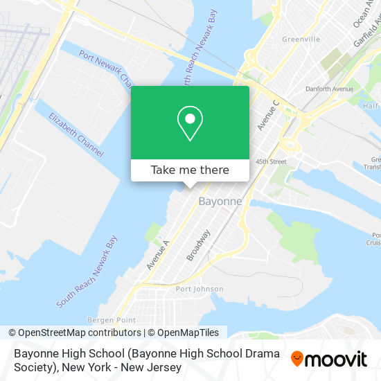 Mapa de Bayonne High School (Bayonne High School Drama Society)