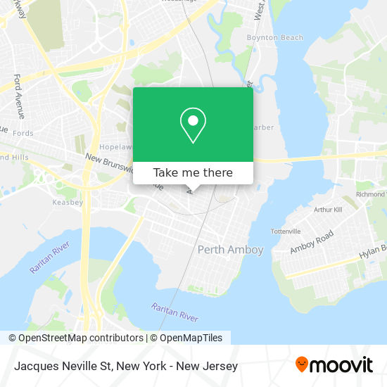 Jacques Neville St map