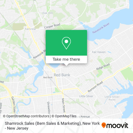 Shamrock Sales (Bem Sales & Marketing) map