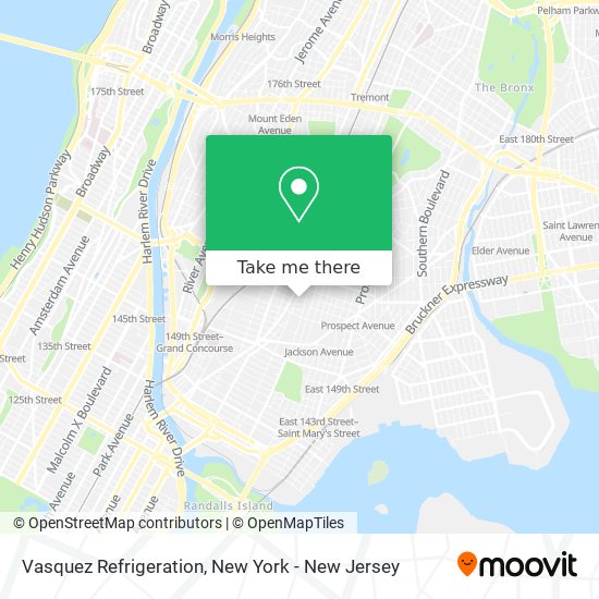 Vasquez Refrigeration map