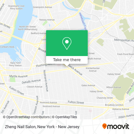 Mapa de Zheng Nail Salon