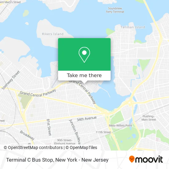 Mapa de Terminal C Bus Stop