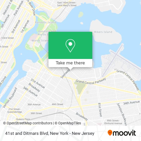 41st and Ditmars Blvd map