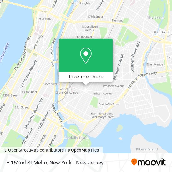 Mapa de E 152nd St Melro