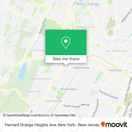 Harvard Orange Heights Ave map