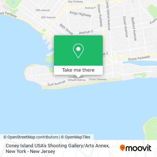 Coney Island USA's Shooting Gallery / Arts Annex map