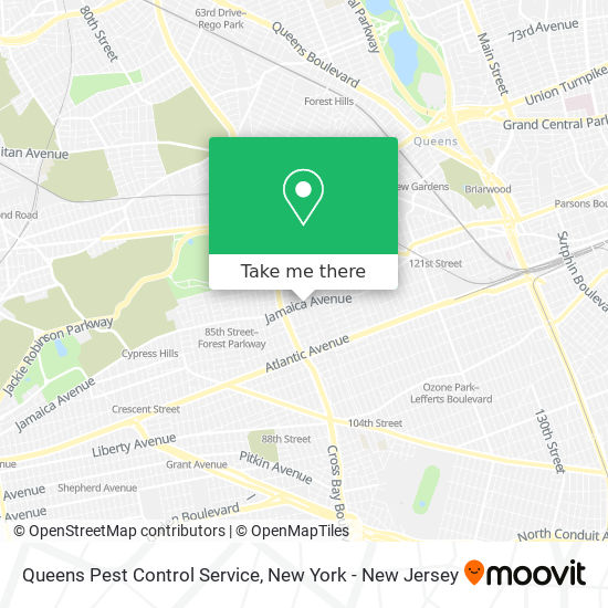 Mapa de Queens Pest Control Service