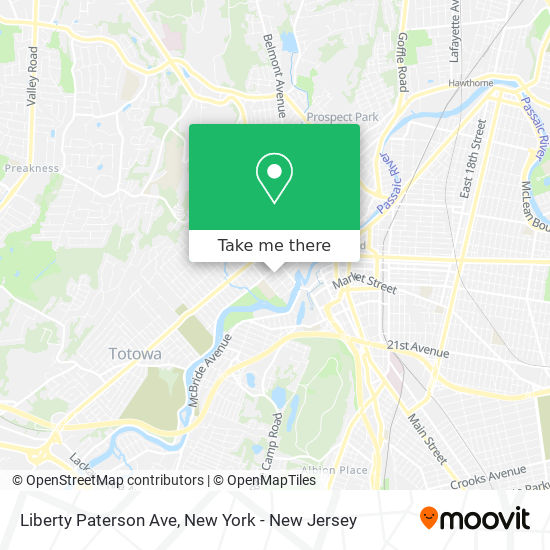 Mapa de Liberty Paterson Ave