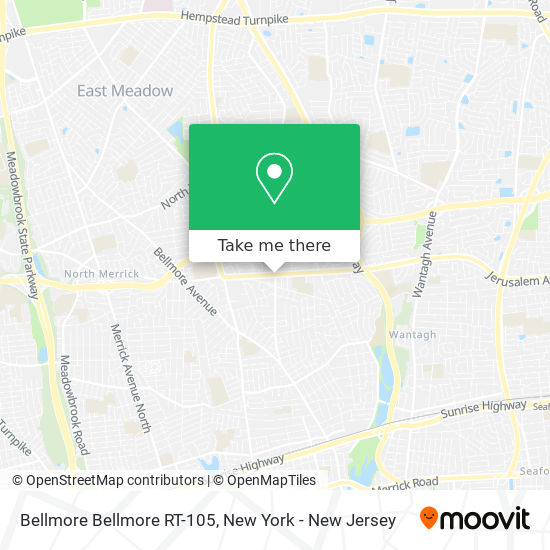 Mapa de Bellmore Bellmore RT-105