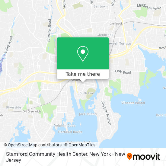 Stamford Community Health Center map