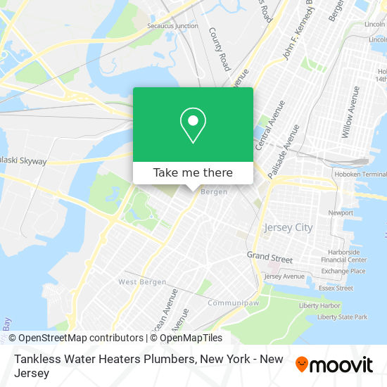 Mapa de Tankless Water Heaters Plumbers