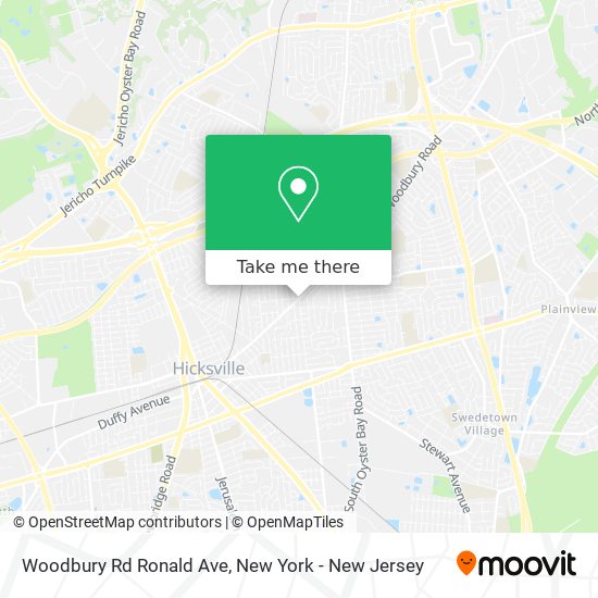 Woodbury Rd Ronald Ave map