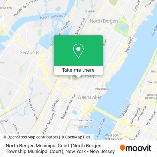 Mapa de North Bergen Municipal Court