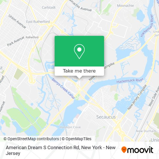 American Dream S Connection Rd map