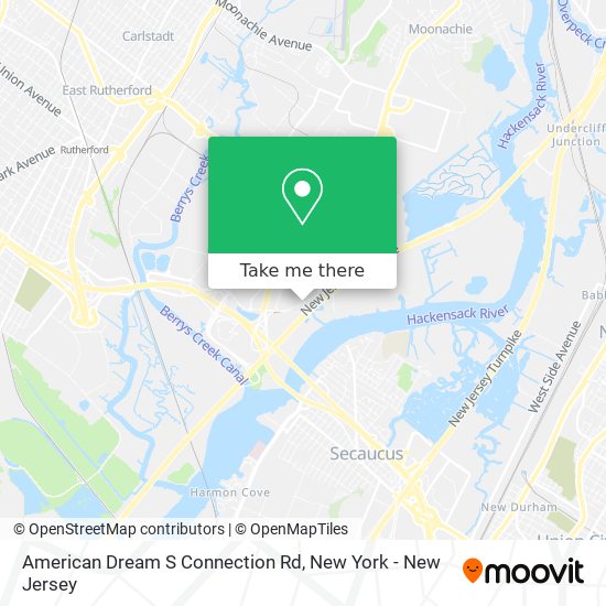 American Dream S Connection Rd map