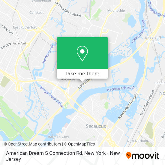 American Dream S Connection Rd map