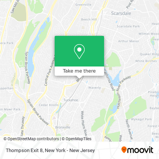 Thompson Exit 8 map